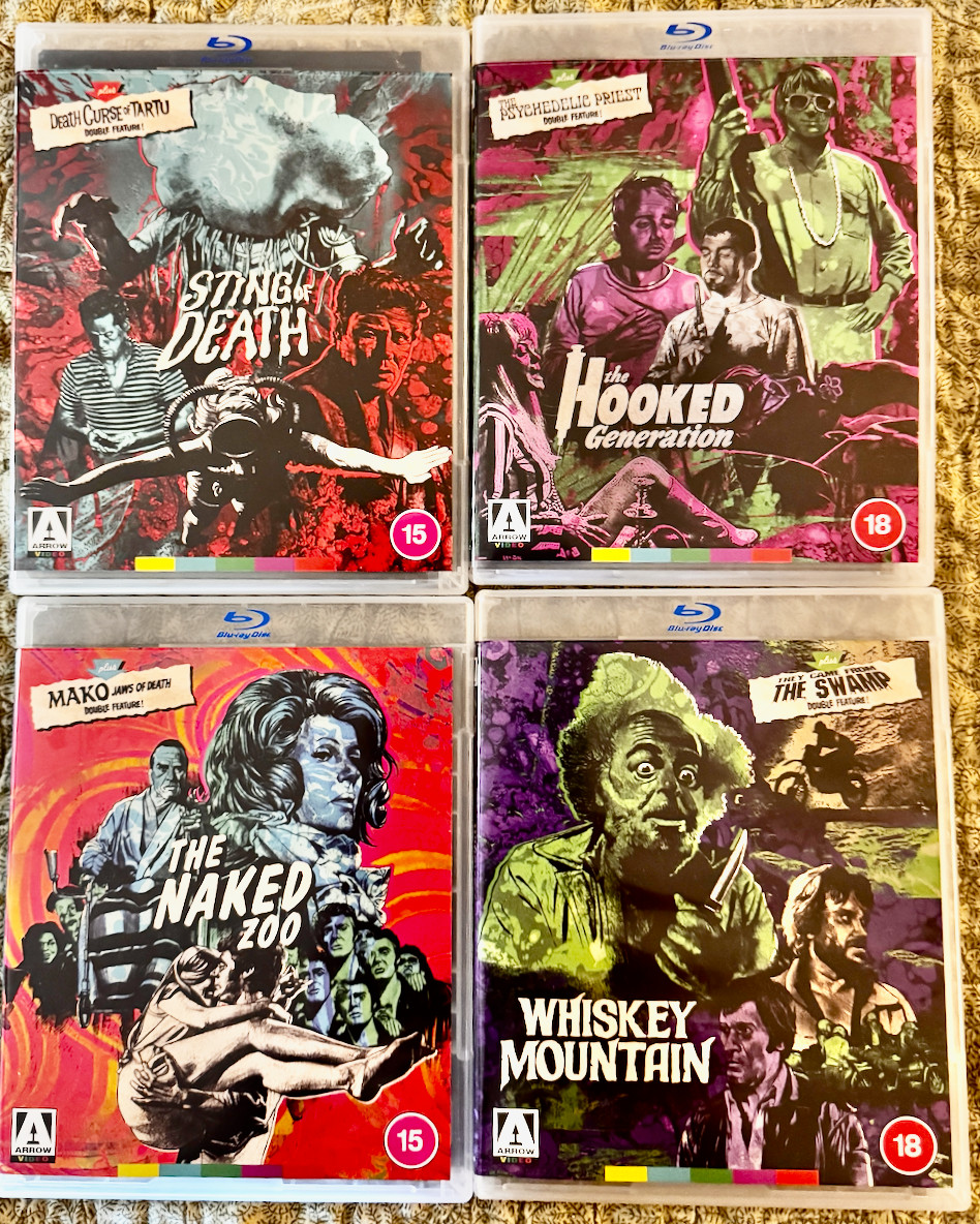 HE CAME FROM THE SWAMP ARROW BOXED SET LIKE NEW 4 BLURAYS 7 FILMS WILD HORROR