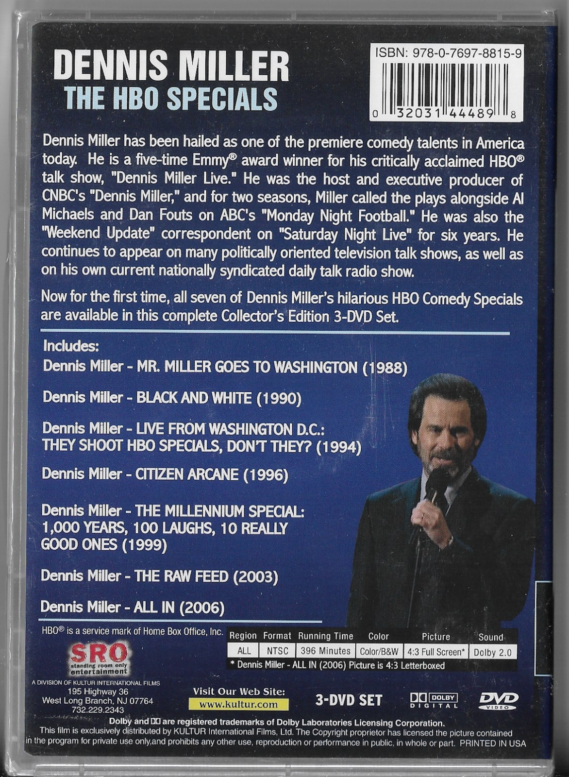 Dennis Miller: the Hbo Specials (DVD) NEW