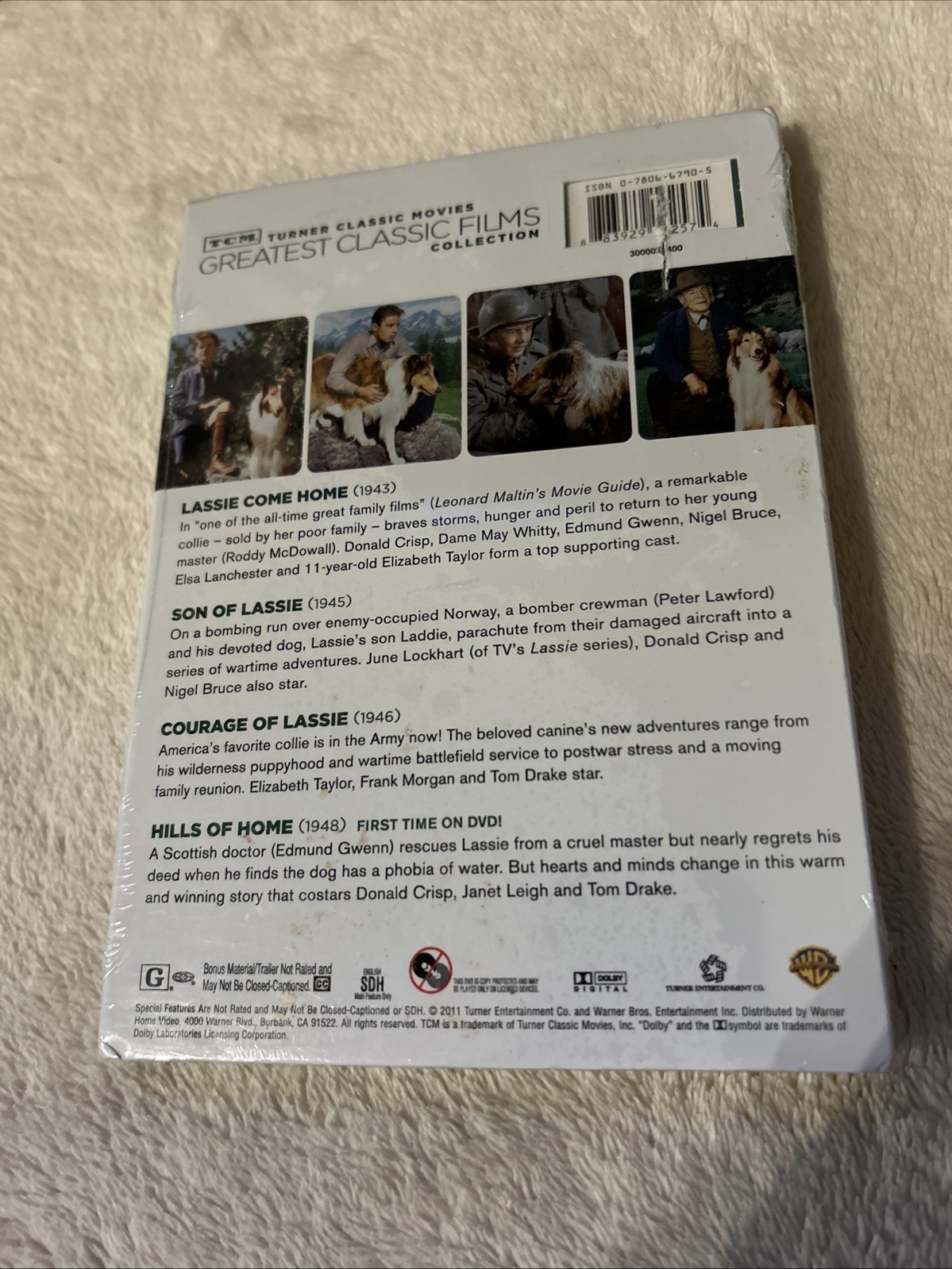 LASSIE 4-Film (sealed) 2-Disc DVD Set ~ TCM Greatest Classic Collection 2011 NEW