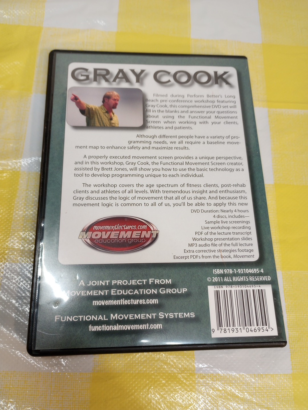 Gray Cook: Functional Movement Systems Applying To Real Life (DVD, 4-Disc Set)