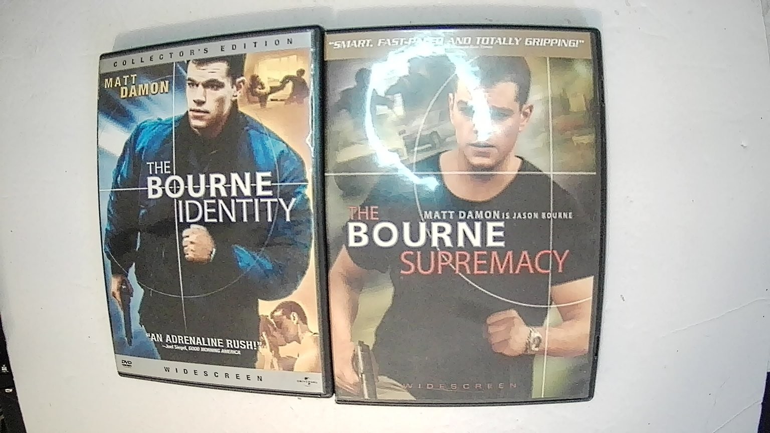 The Bourne Identity & Supremacy DVD Matt Damon Director Doug Liman Action