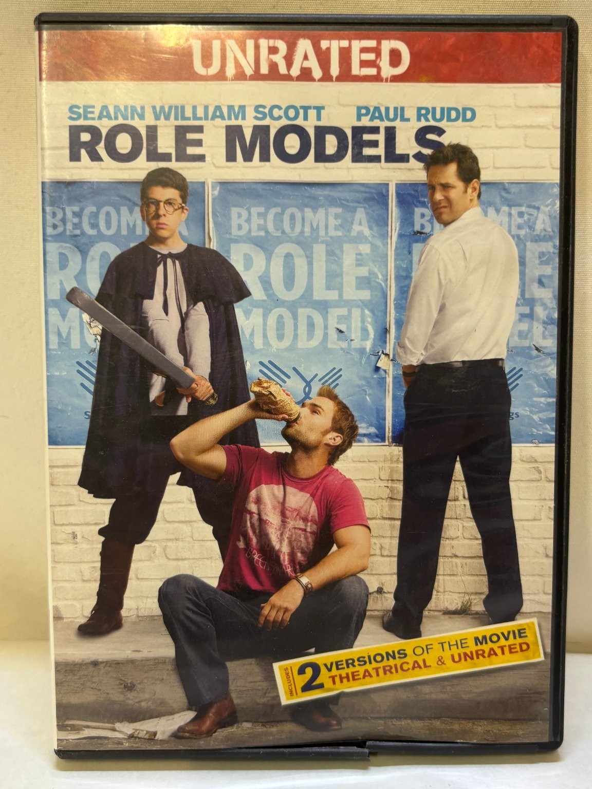 Role Models DVD 2009 Unrated Theatrical Paul Rudd Seann William Scott Widescreen