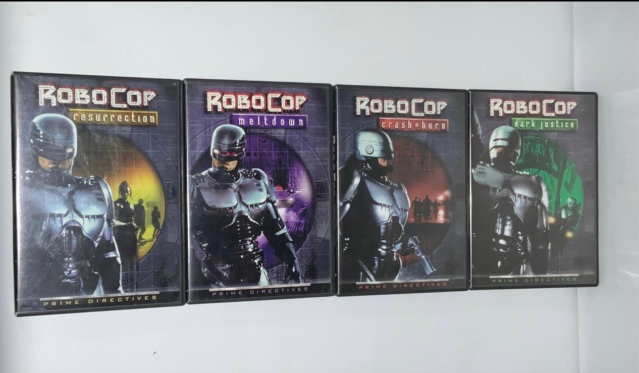 ROBOCOP : Meltdown, Resurrection, Crash O Burn, Dark Justice: 4 DVD SET Prime
