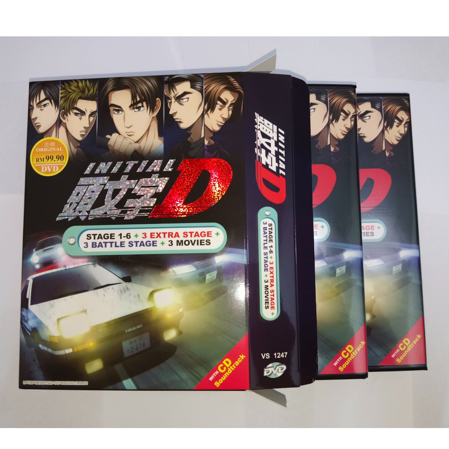 DVD INITIAL D (Stage 1-6)+3 Movies+Extra COMPLETE SET Ship From USA