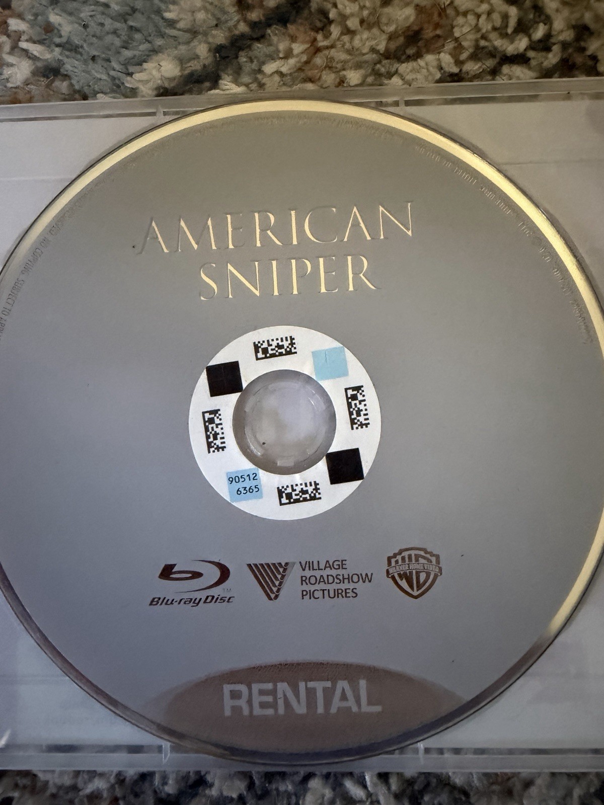 American Sniper (Blu-ray) Rental Edition Village Roadshow Pictures Blu-ray Case