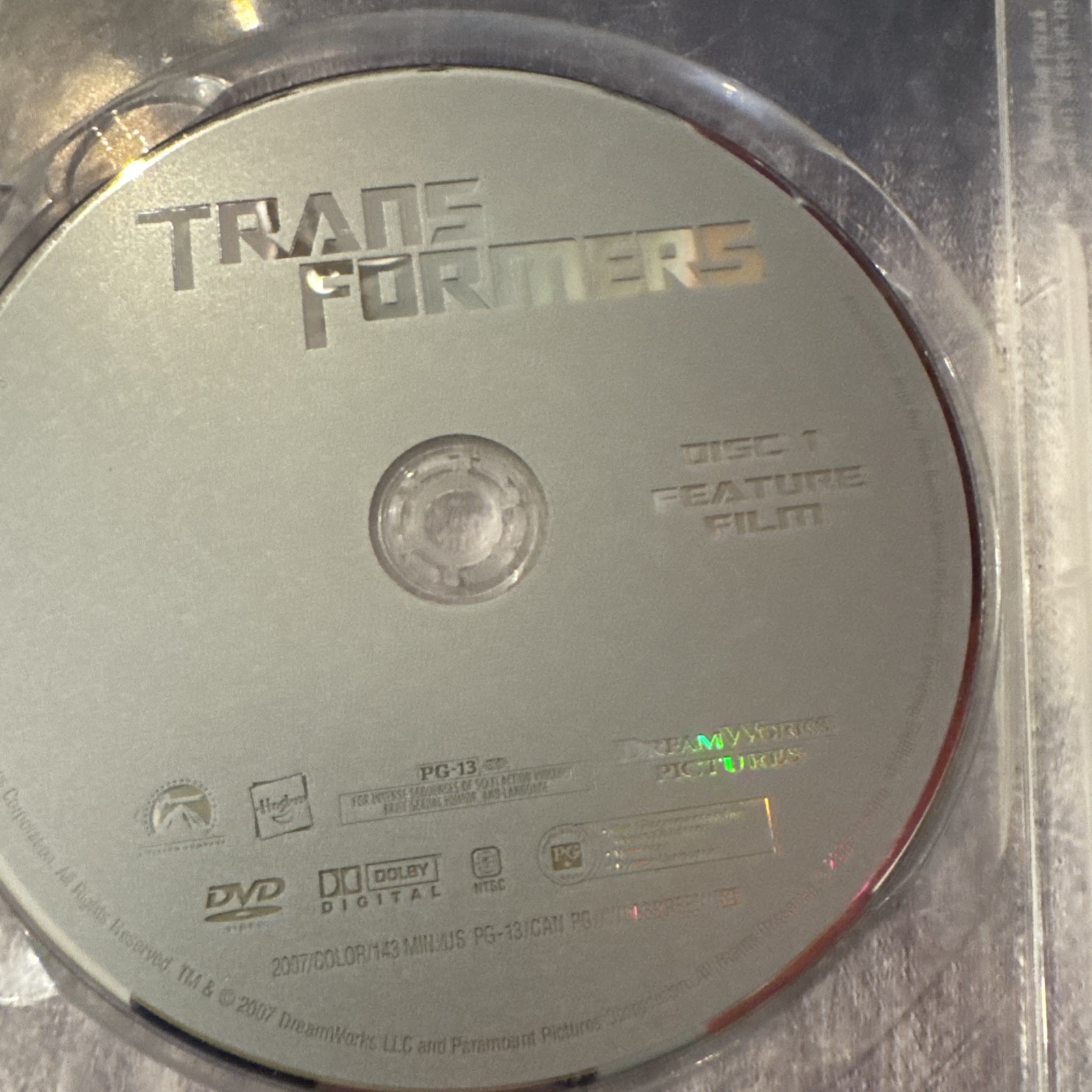 Transformers Two-Disc Special Edition DVDs W/plastic Slipcover