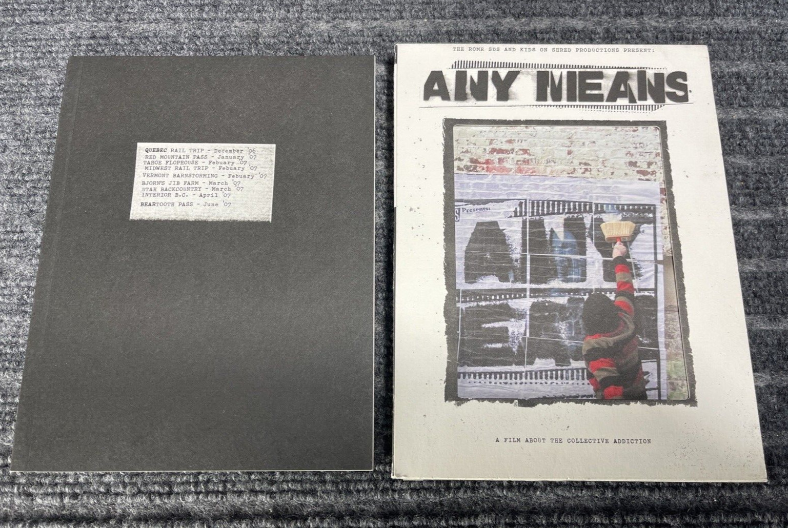 Any Means A Film About The Collective Addiction DVD 2007 Rome SDS Snowboarding