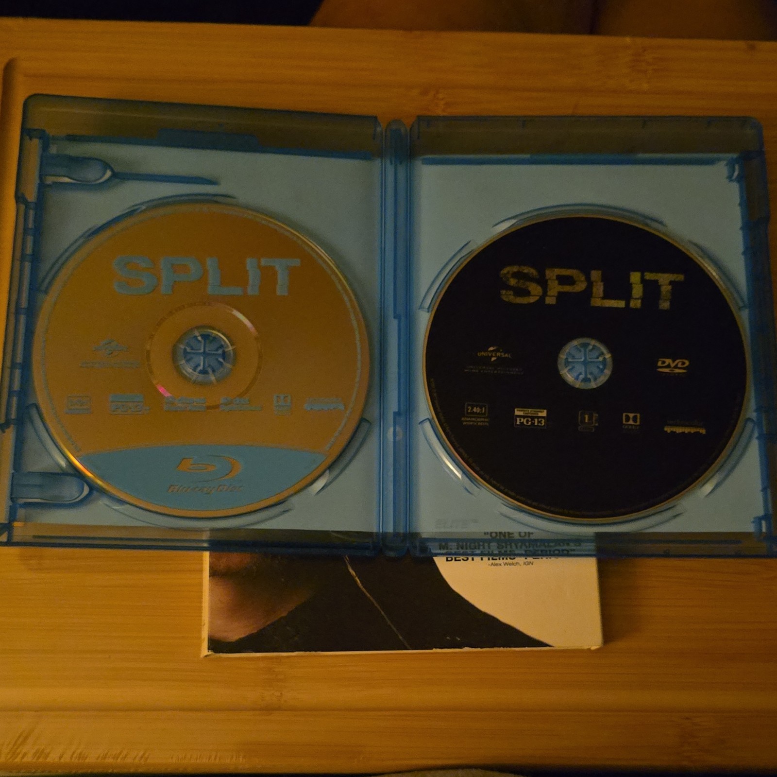 Universal Split Blu-ray + DVD + Digital HD PG-13 Thriller McAvoy Deleted Scenes