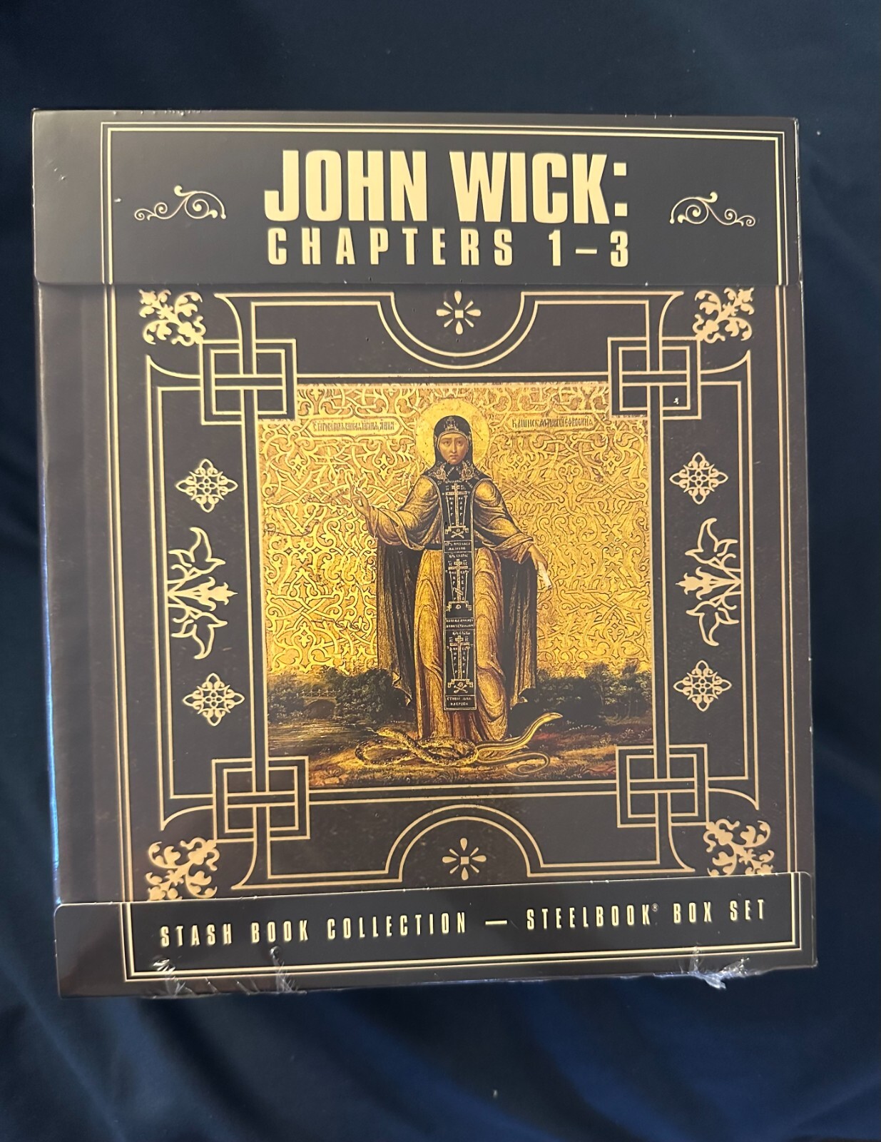 JOHN WICK: CHAPTERS 1-3 STASH BOOK COLLECTION STEELBOOK 4K ULTRA HD BLU-RAY NEW!