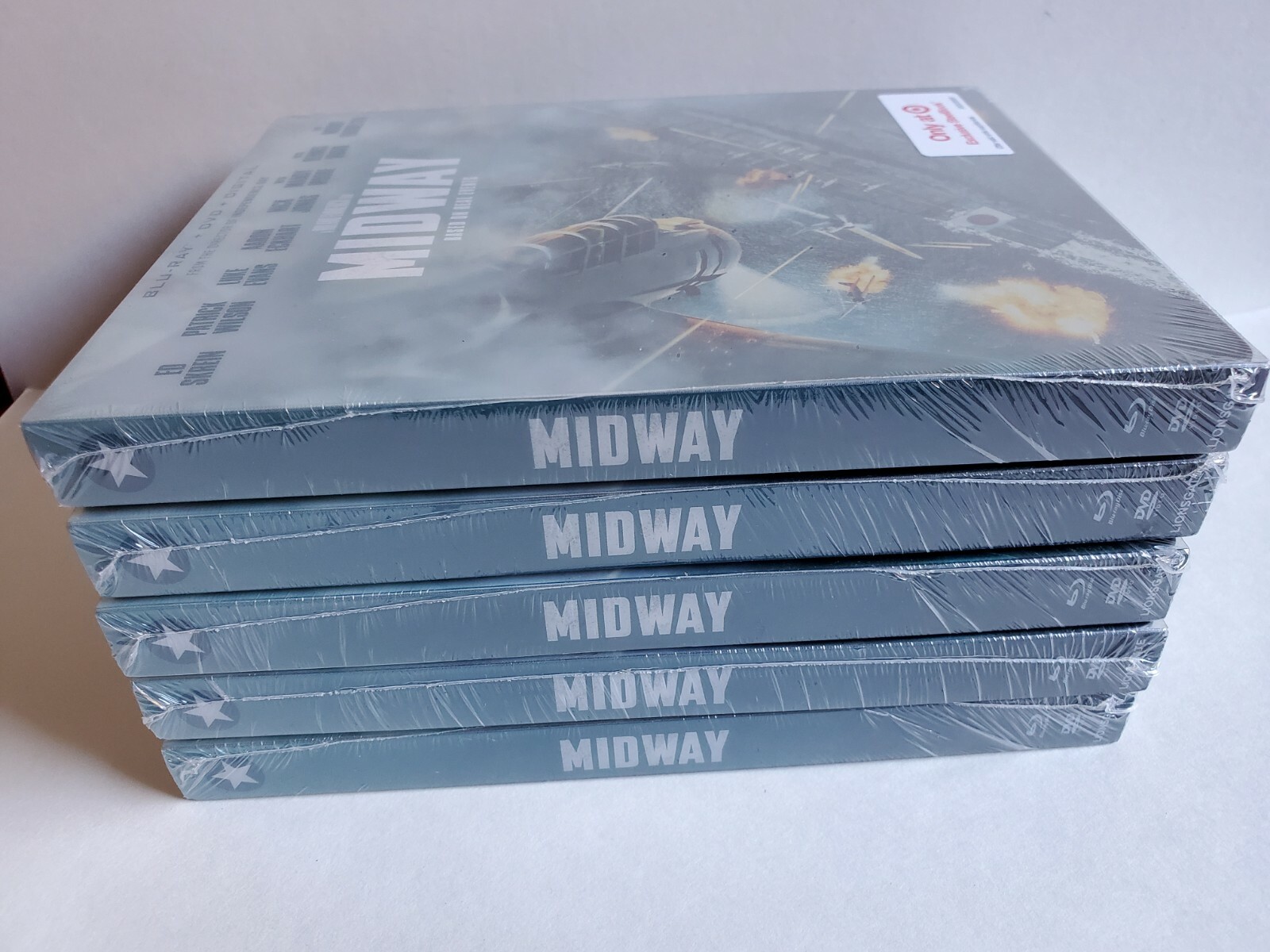 MIDWAY STEELBOOK (Blu-Ray + DVD + Digital) Target Exclusive w/ Plastic Slipcover