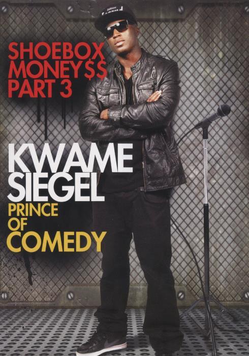 Kwame Siegel: Shoebox Money 3 DVD VIDEO STAND UP black comedy SIGNED AUTOGRAPH!