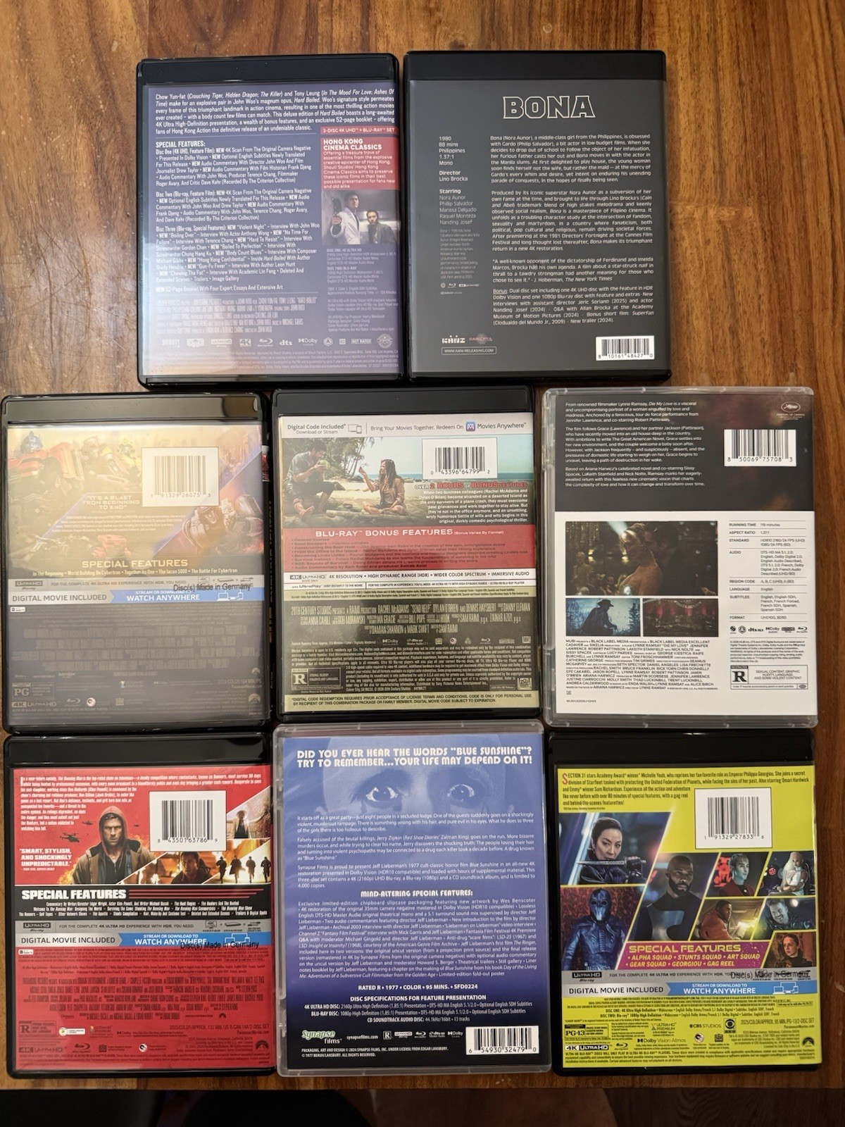 4K UHD Movie Lot Discs Only+Artwork Cases Die My Love Send Help Bona Running Man