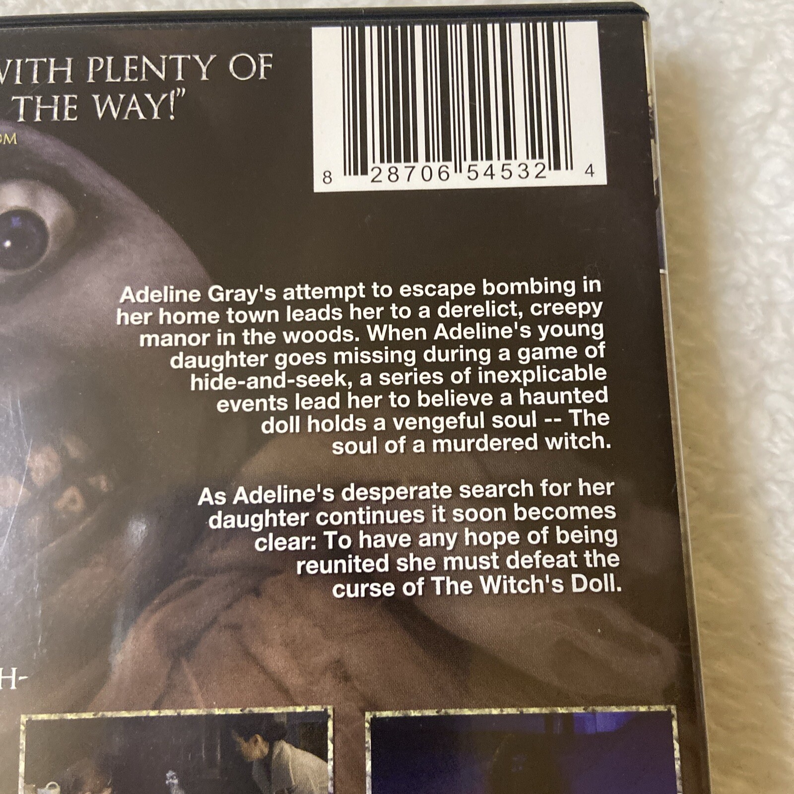 Curse of the Witch’s Doll Dvd Horror Creepy Haunted 2017