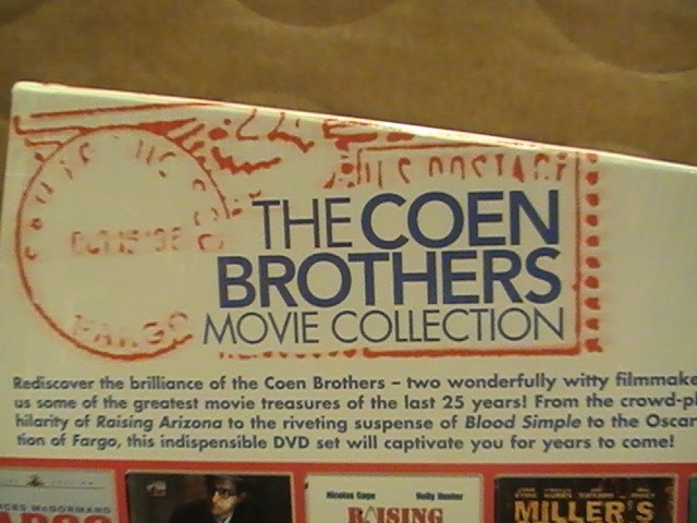 Coen Brothers Gift Set 5 DVD 2007 Fargo Arizona Nicolas Cage Hunter Buscemi Fink