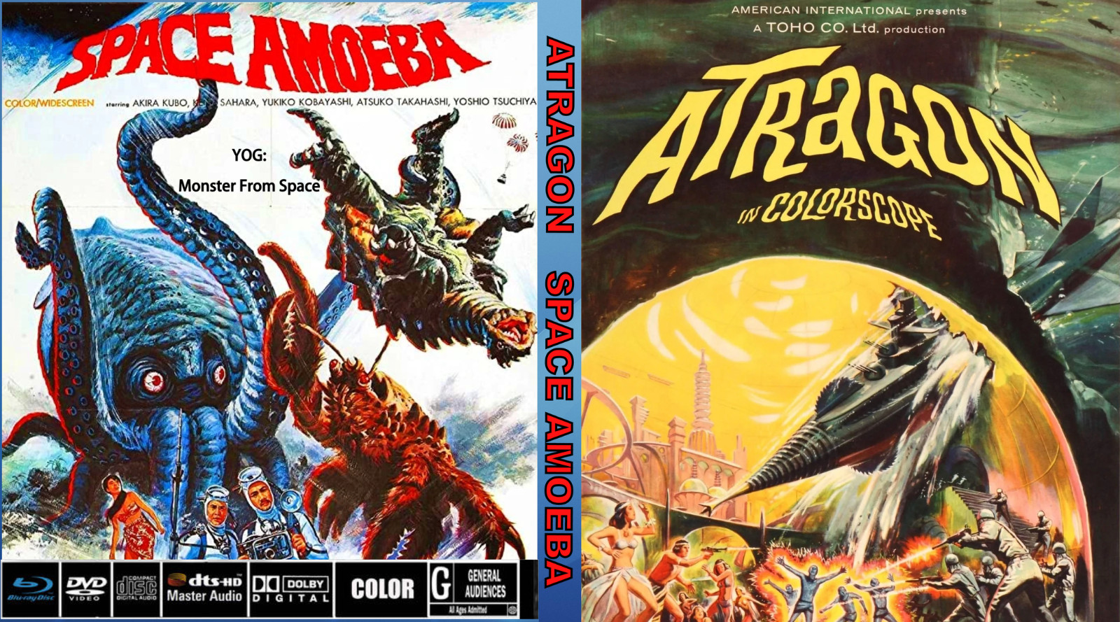 ATRAGON/SPACE AMOEBA ( Original English Edit – Blu Ray Edition – Widescreen )
