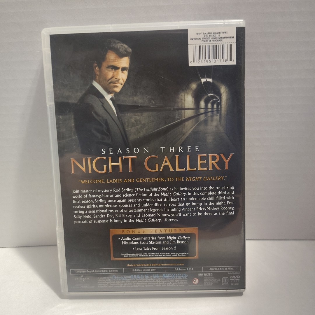Night Gallery Complete Series DVD Seasons 1-3 Rod Serling