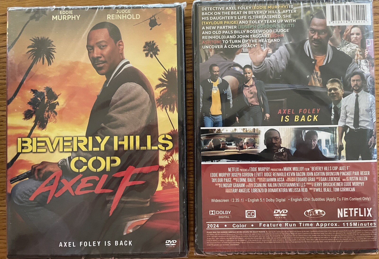 Beverly Hills Cop: Axel F (2024) New, Sealed, DVD