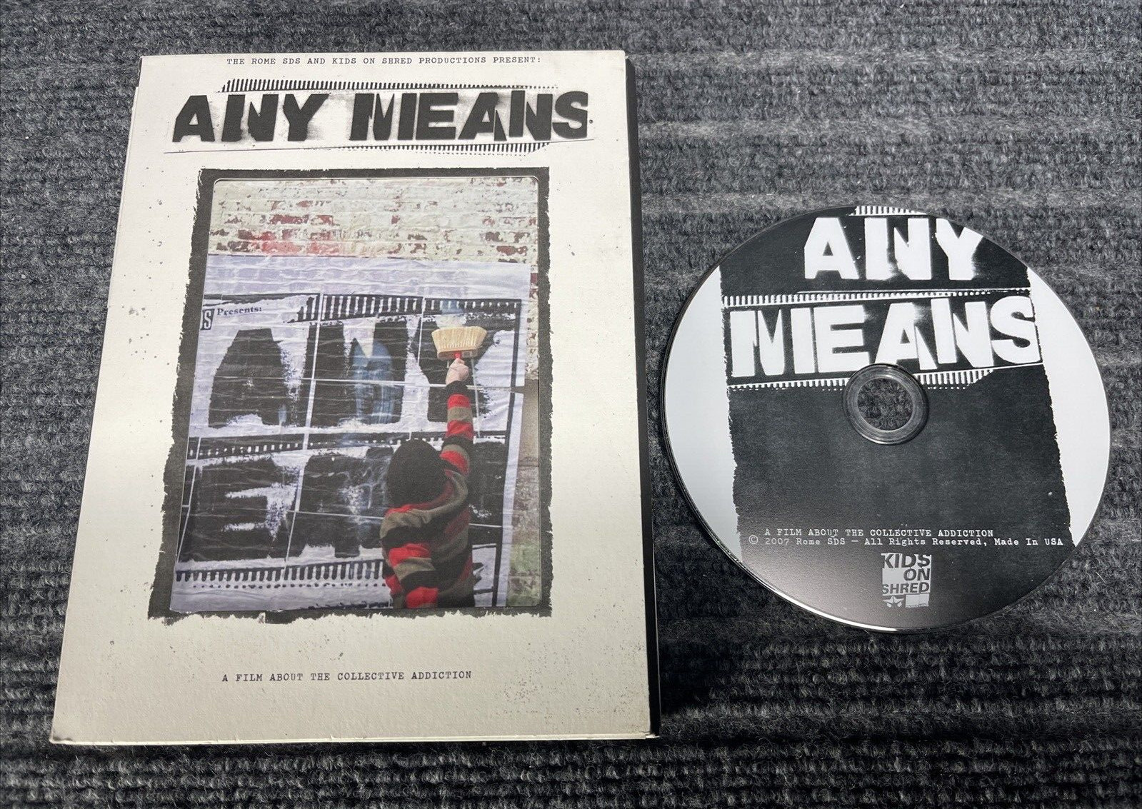 Any Means A Film About The Collective Addiction DVD 2007 Rome SDS Snowboarding