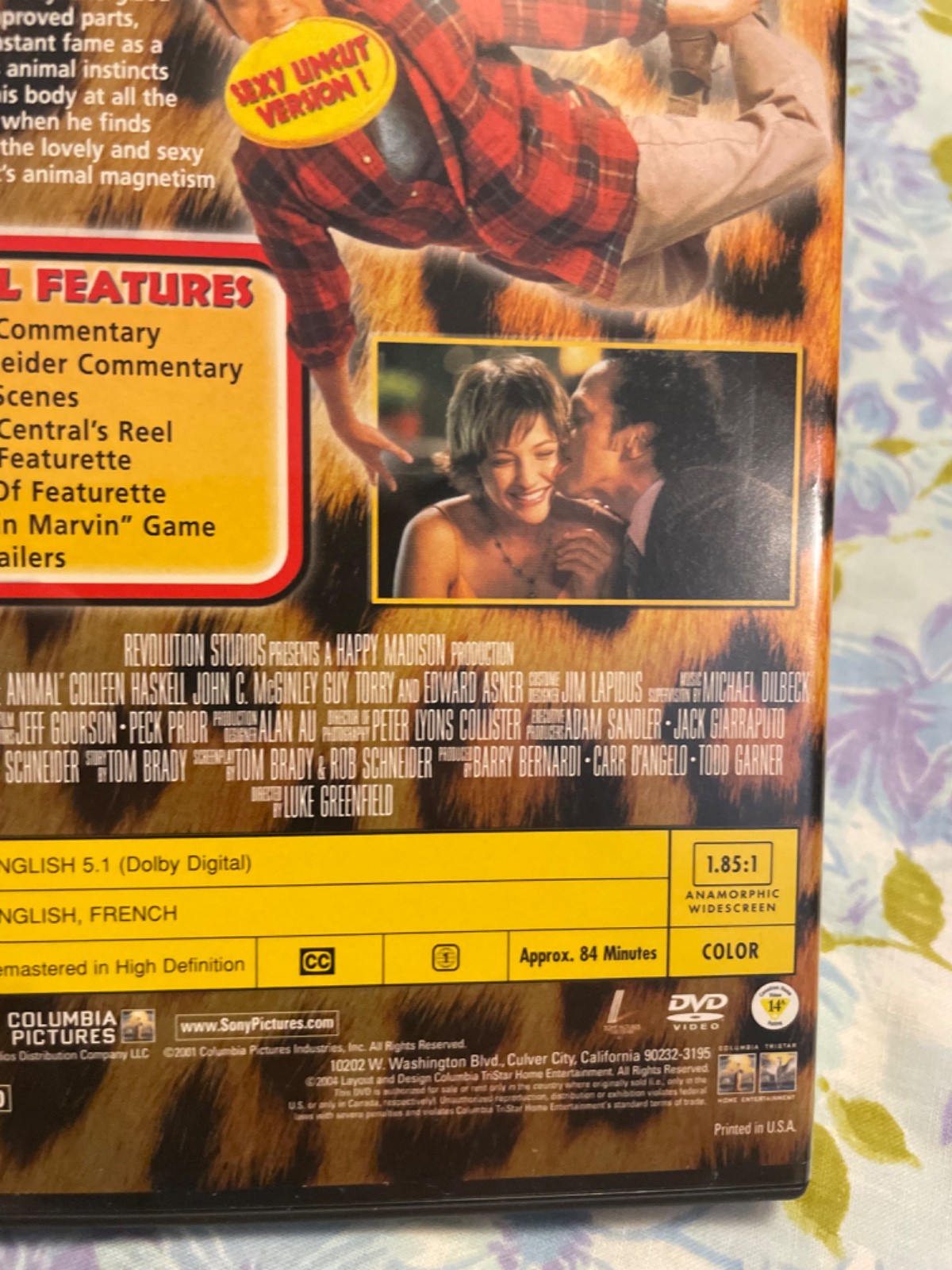 DVD The Animal Uncut and Untamed Rob Schneider Uncut Special Edition