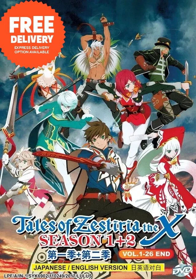 DVD Anime Tales Of Zestiria The X Cross Complete TV Season 1 + 2 English Dubbed