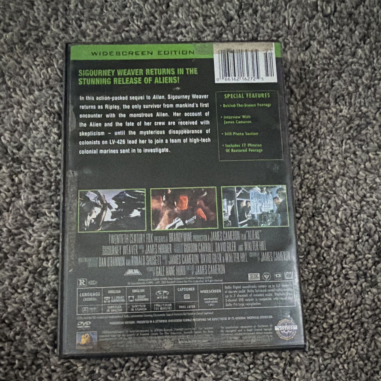 Aliens: Special Edition DVD THX Sci-Fi James Cameron Sigourney Weaver