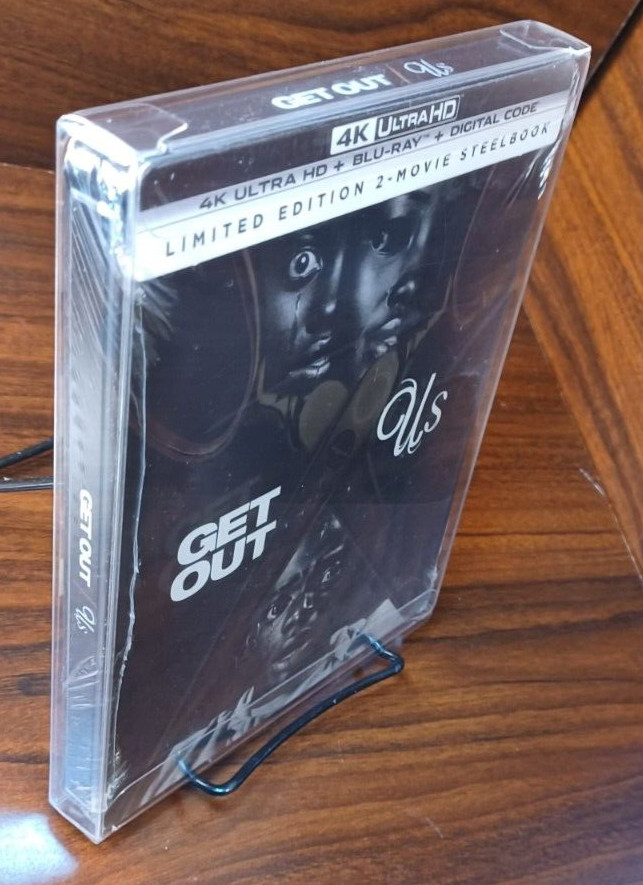 Get Out / Us Double Feature -Limited Edition Steelbook (4K+Blu-ray)-NEW-Free S&H