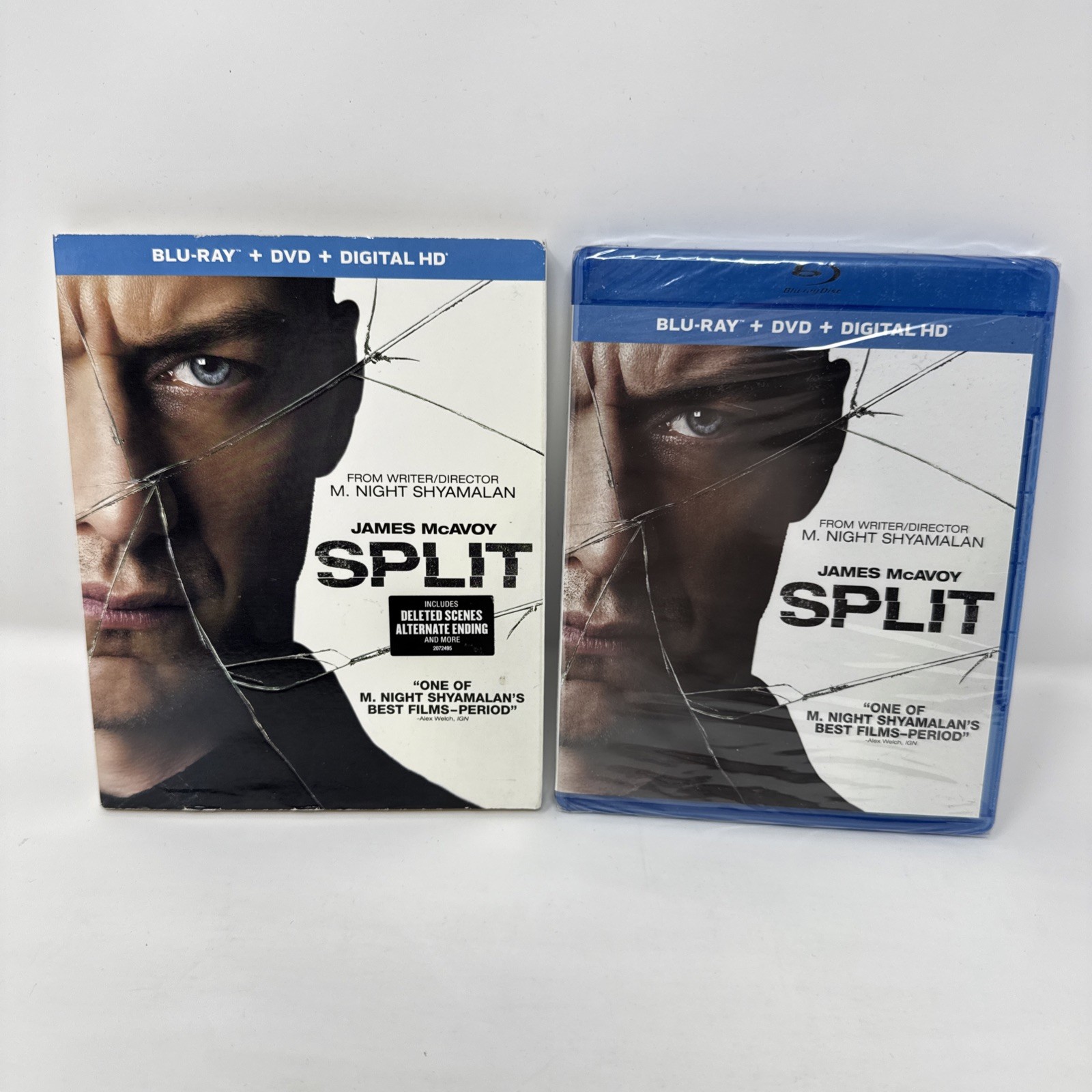 Split (2016) [Blu-ray + DVD w/Slipcover] James McAvoy, BRAND NEW & SEALED