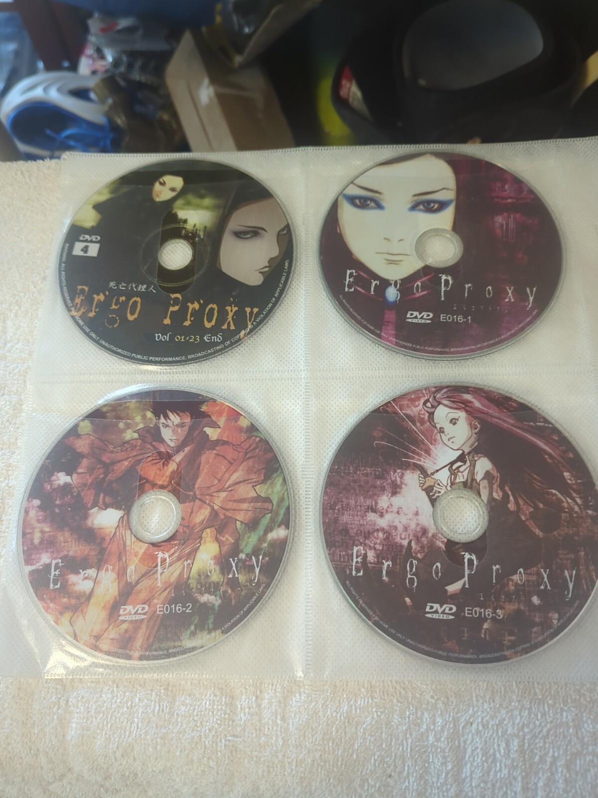 Lot Of 8 Ergo Proxy, Anime DVDs, Pre-owned VG Condition,As Pictured No Box