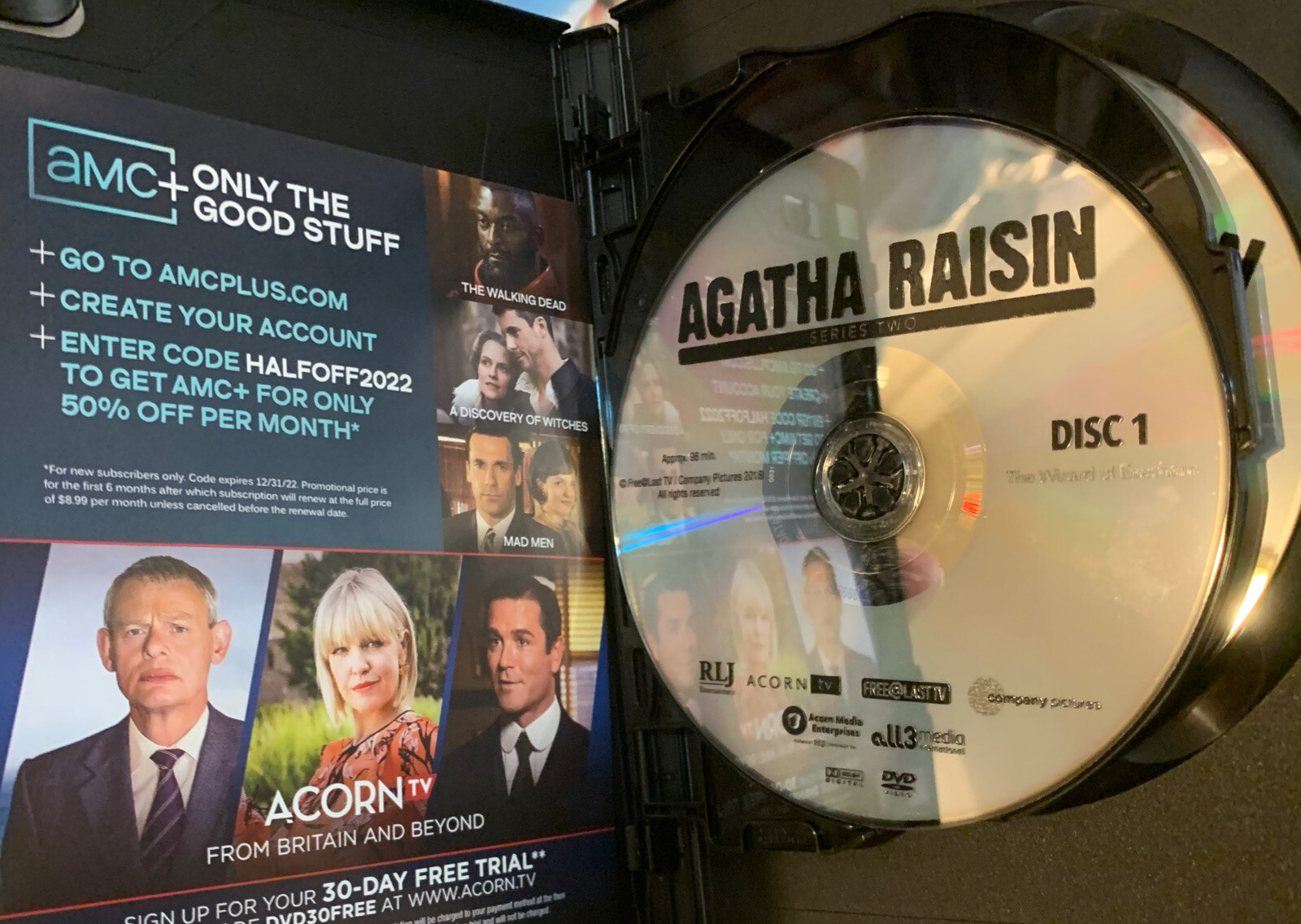 AGATHA RAISIN – The Complete Second Series Season 3 Disc DVD Set BBC TV Acorn