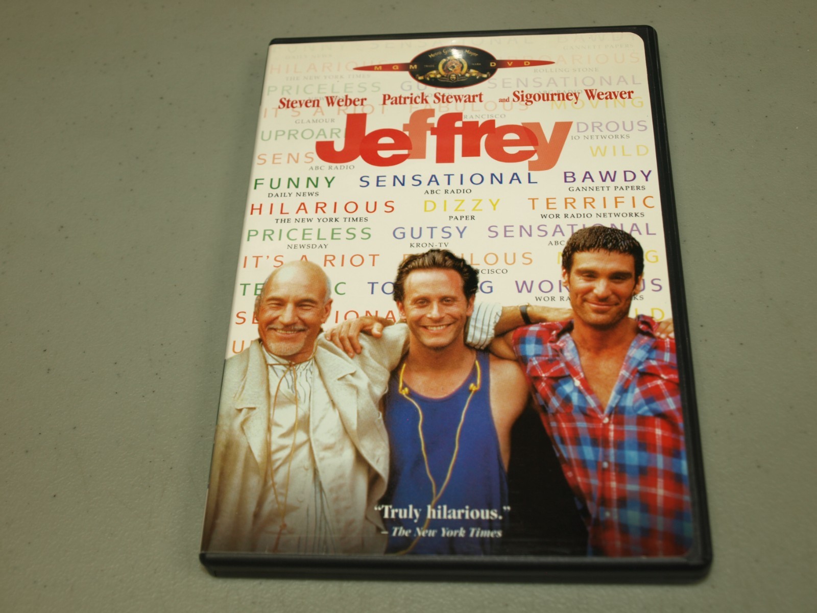 Jeffrey (DVD, 1995, Widescreen) Steven Weber Patrick Stewart Sigourney Weaver