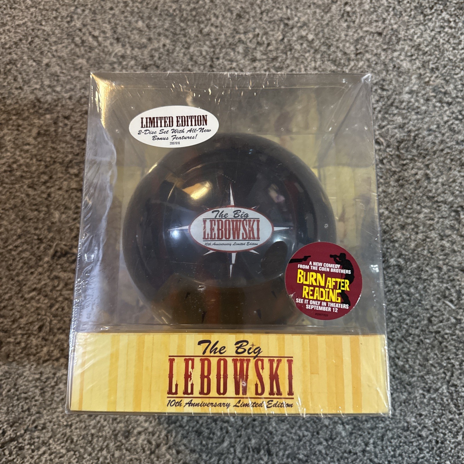 The Big Lebowski Limited Edition 10th Anniversary Bowling Ball DVD New Sealed