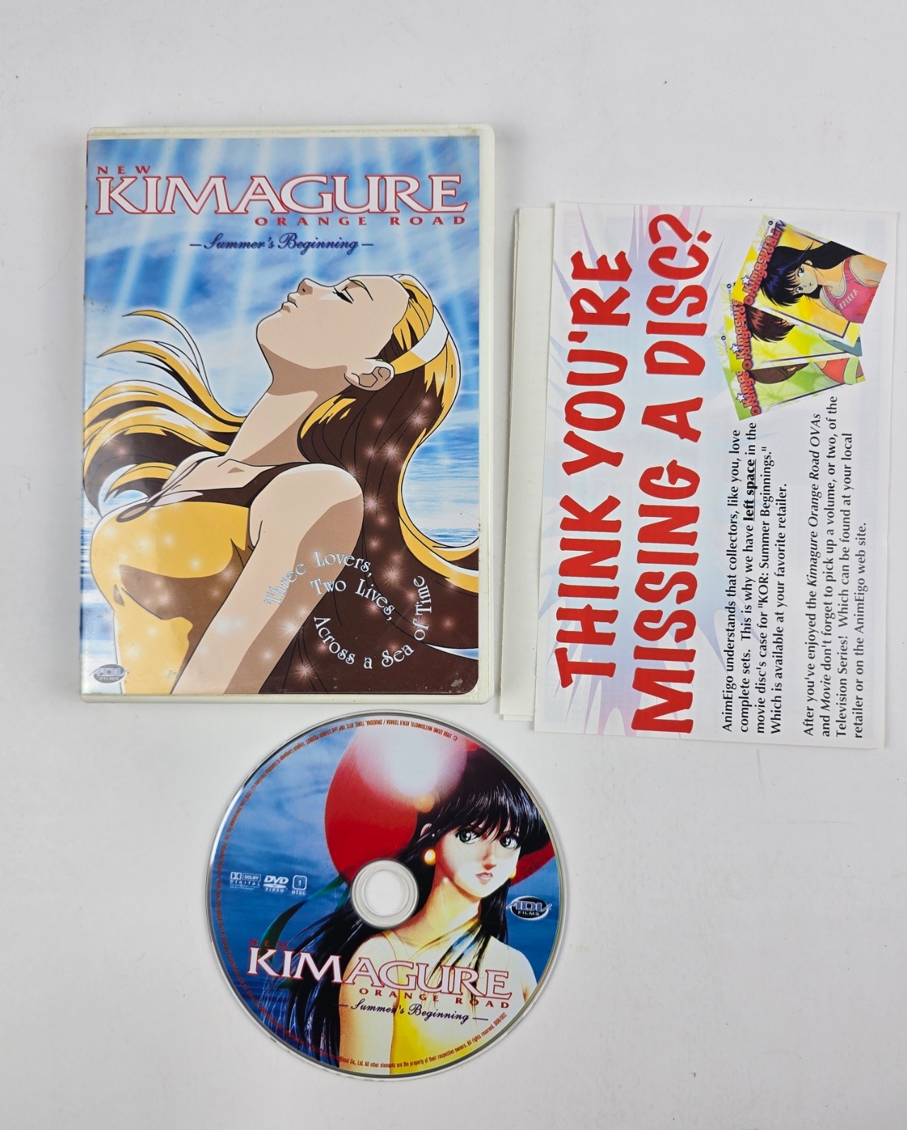 New Kimagure Orange Road: Summer’s Beginning DVD Anime Romance English TV 14