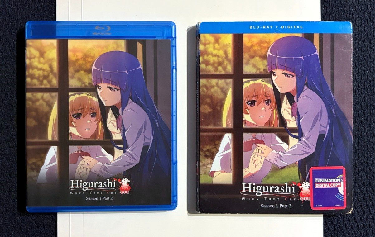 Higurashi When They Cry Gou Season 1 Part 2 RARE FUNimation Anime Blu-Ray Set