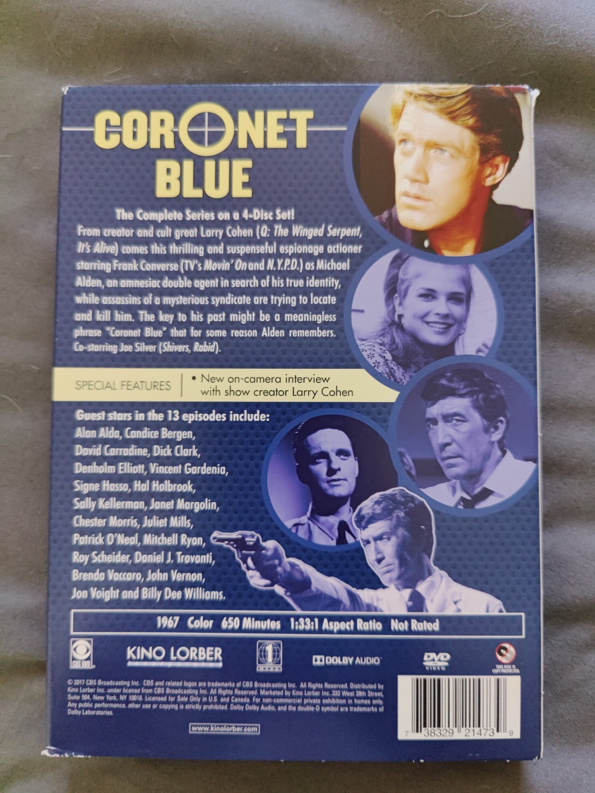 Coronet Blue: The Complete Series 1967 (DVD 2017, 4-disc Set) Kino Lorber