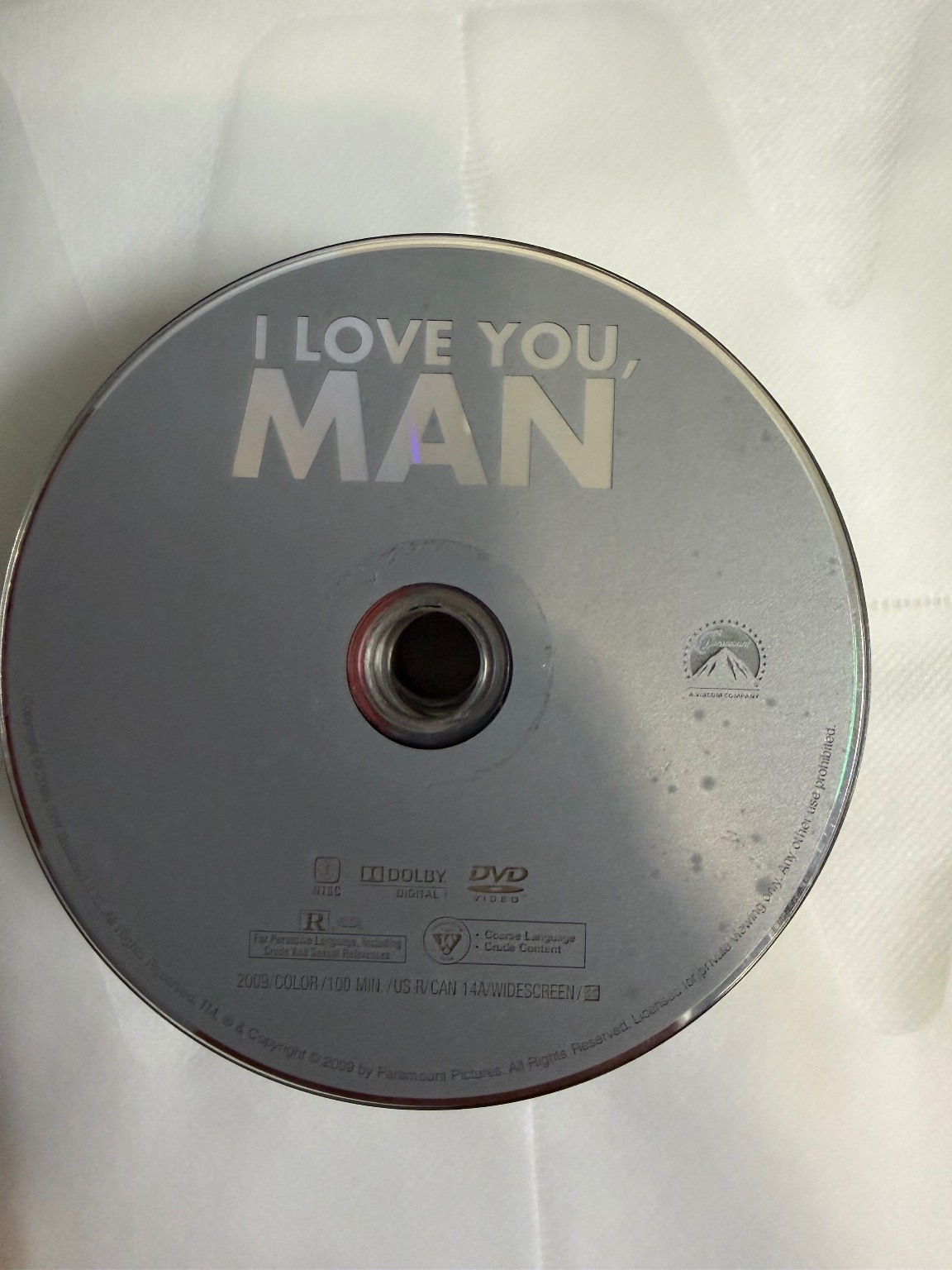I Love You, Man DVD 2009 Paul Rudd Jason Segel John Hamburg Widescreen