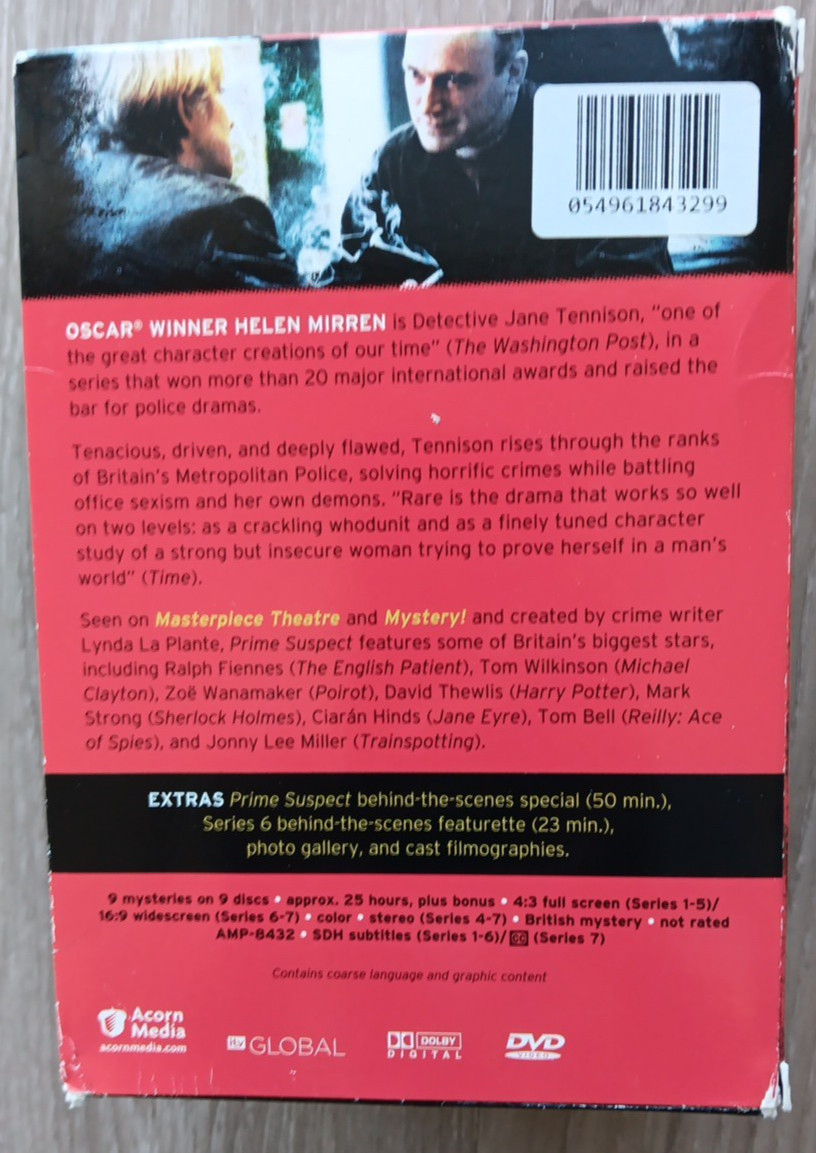 Prime Suspect: The Complete Collection DVD Helen Mirren Acorn Media