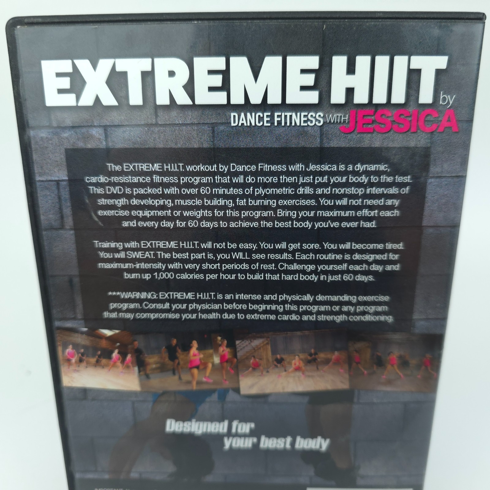 2016 Dance Fitness w/ Jessica Extreme HIIT DVD 60 Day Total Body Workout *CLEAN*