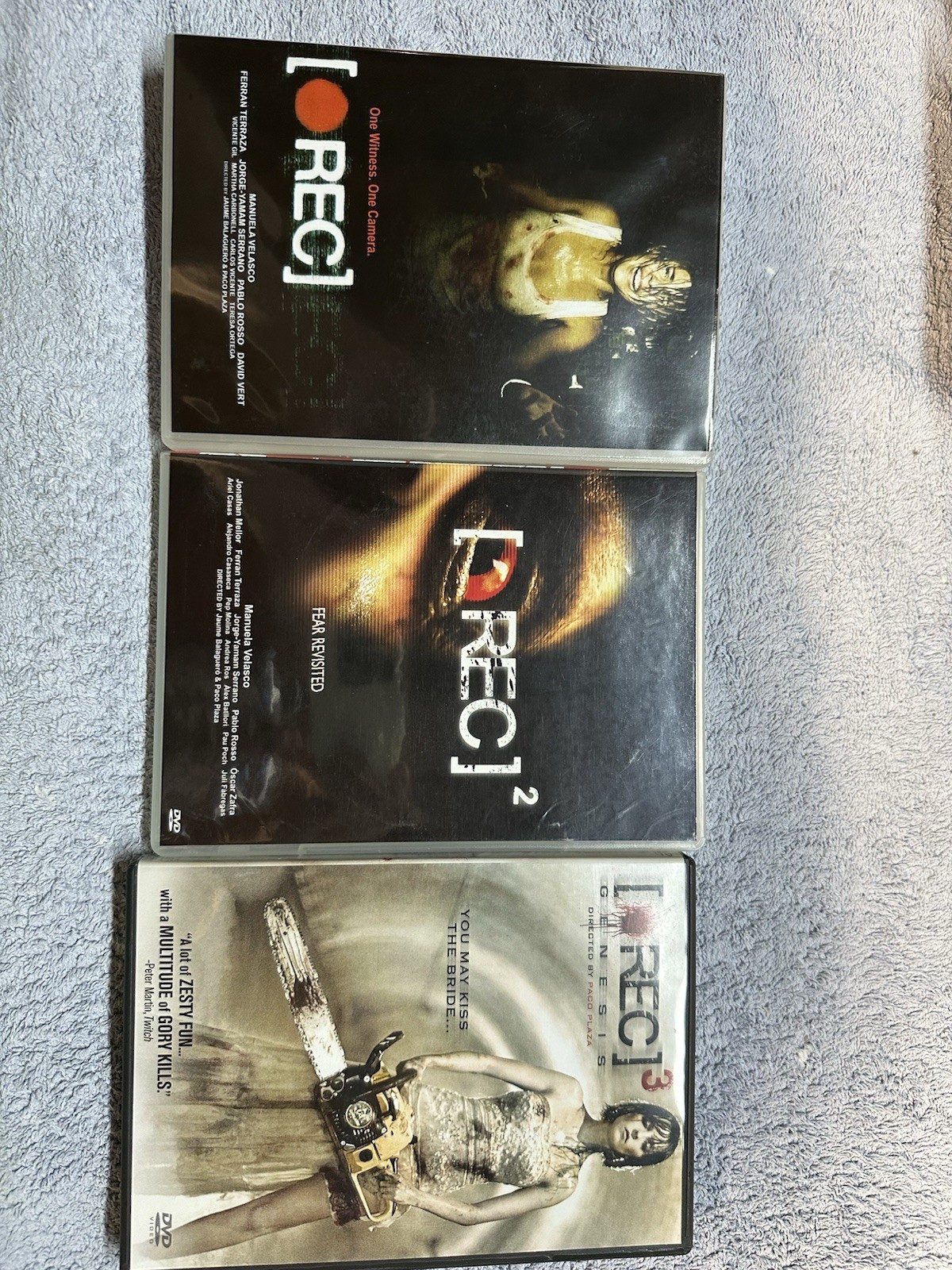 REC 2007 REC 2 2008 REC 3 Genesis DVD Lot Horror Zombie