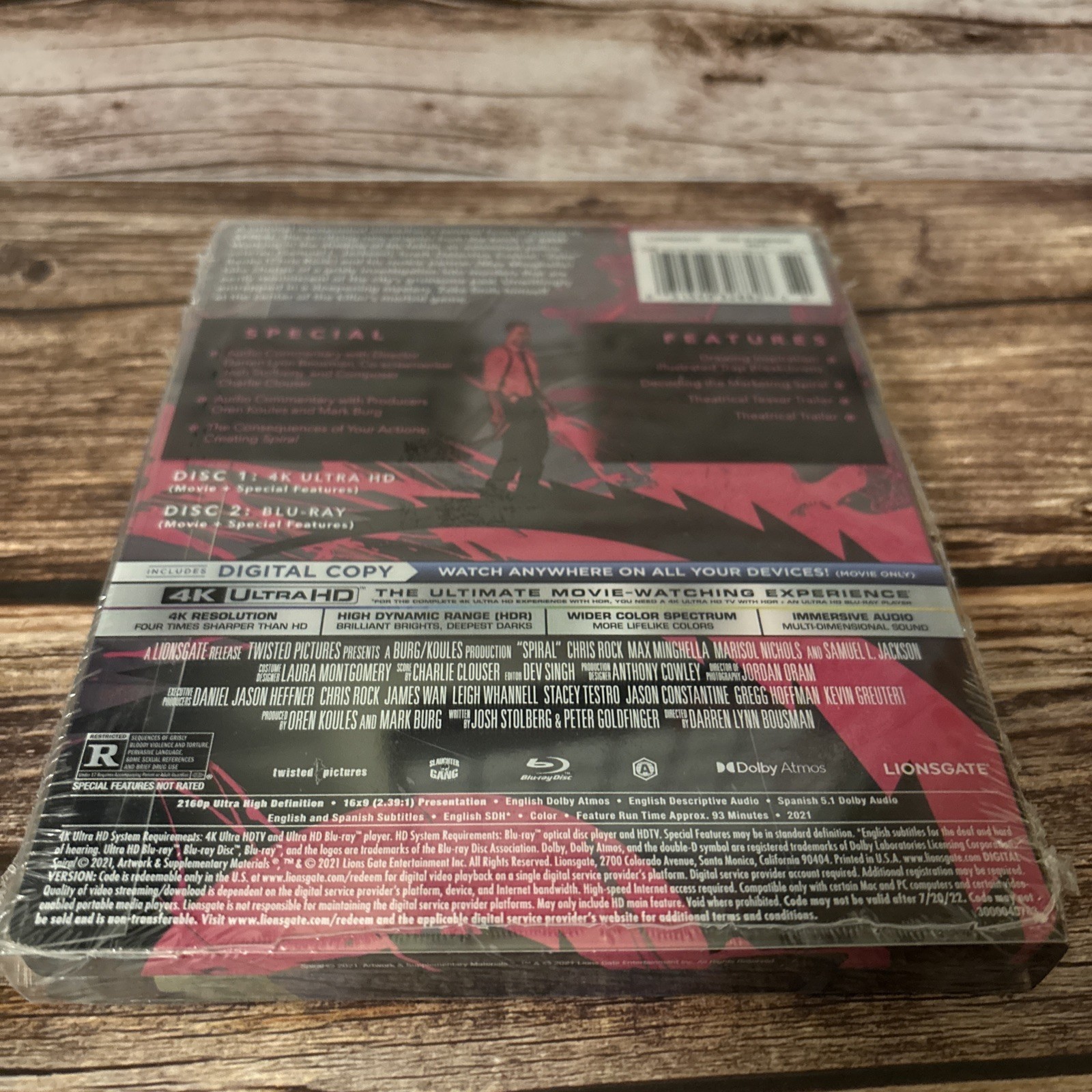 Spiral: From The Book Of Saw Best Buy (4K UHD + Blu-Ray) Loose Disc Inside