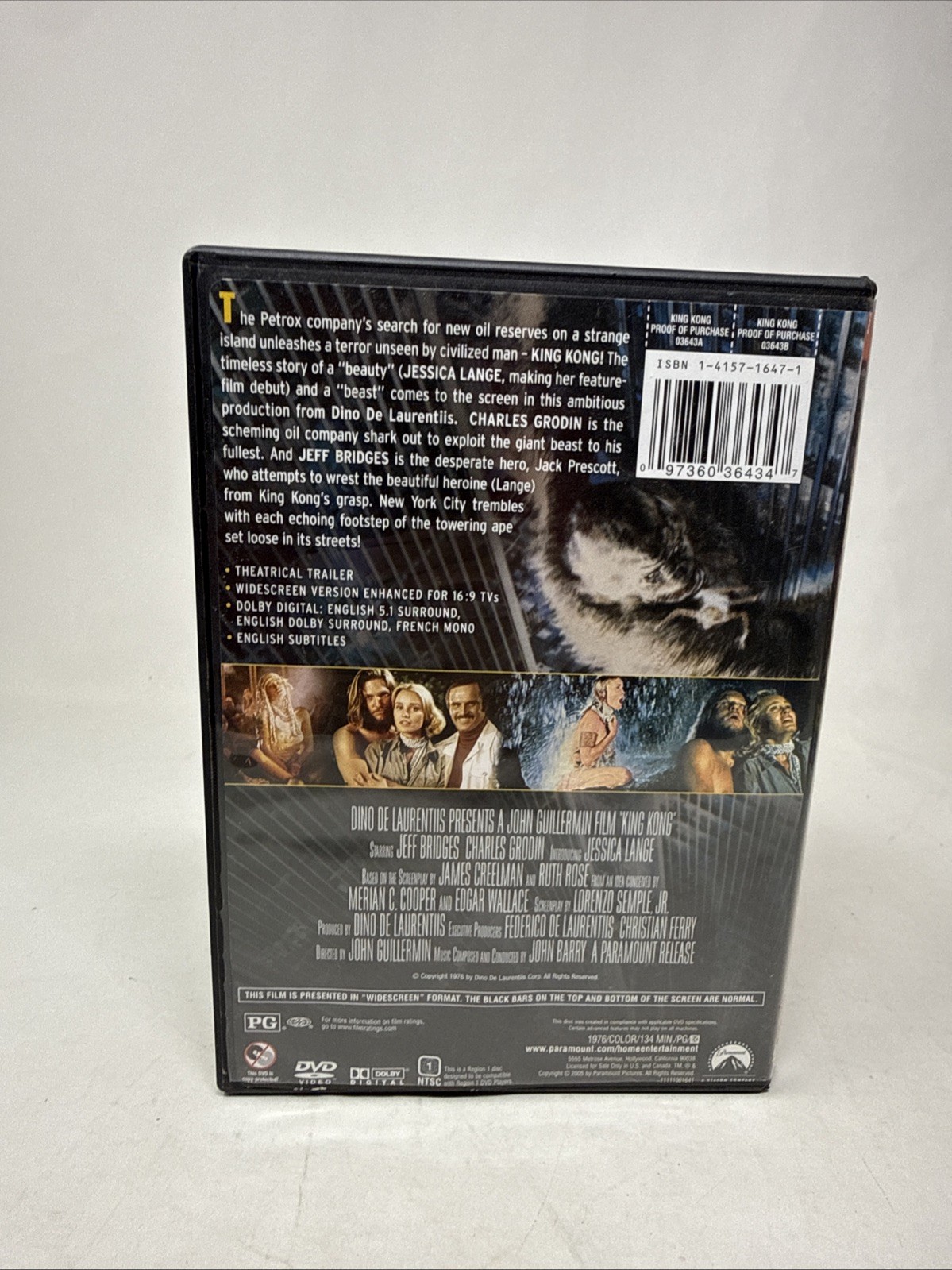 King Kong (1976) (DVD, 1976)