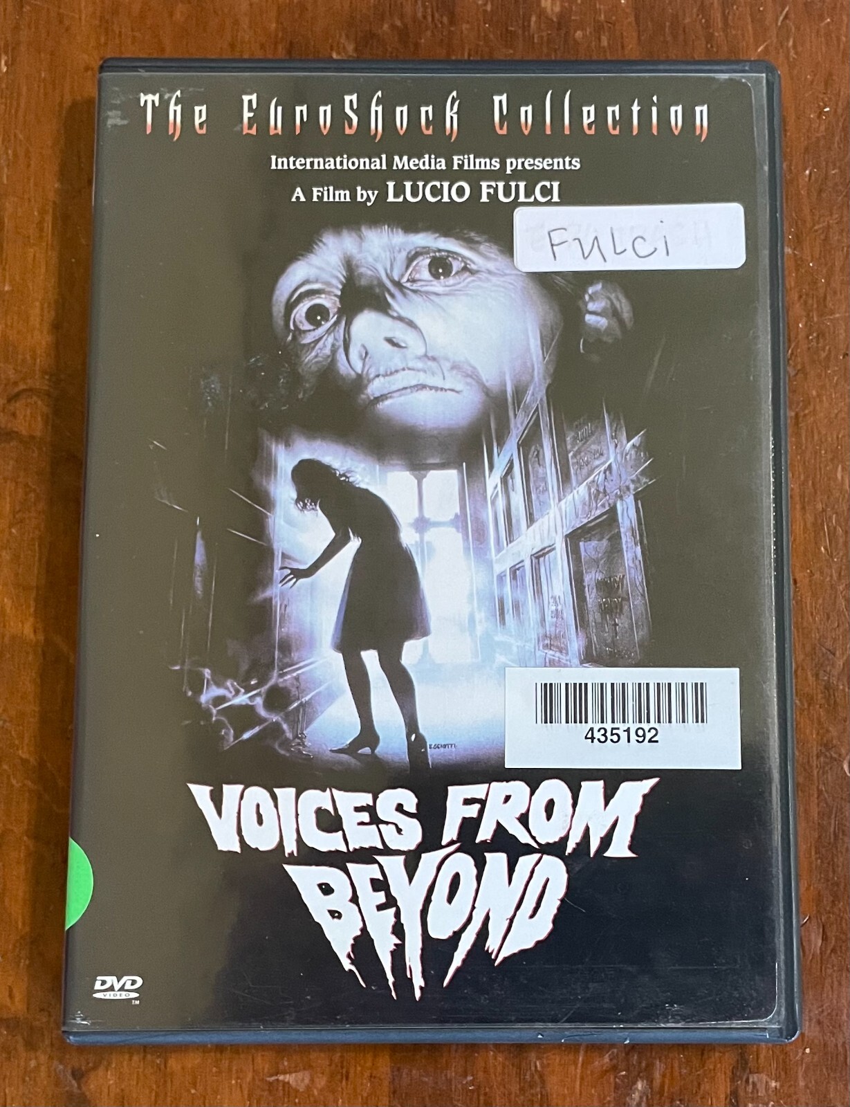 Voices From Beyond DVD The EuroShock Collection Lucio Fulci Cult Horror Insert
