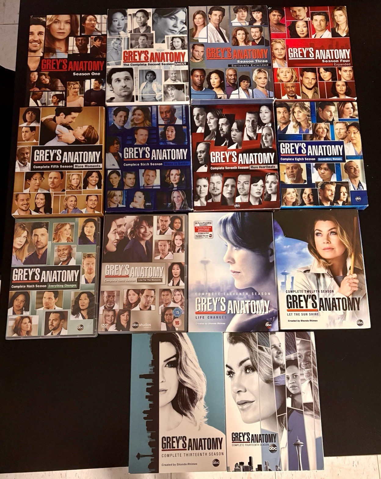 ABC Studios Grey’s Anatomy DVD Lot Complete Seasons 1-14! Great Condition
