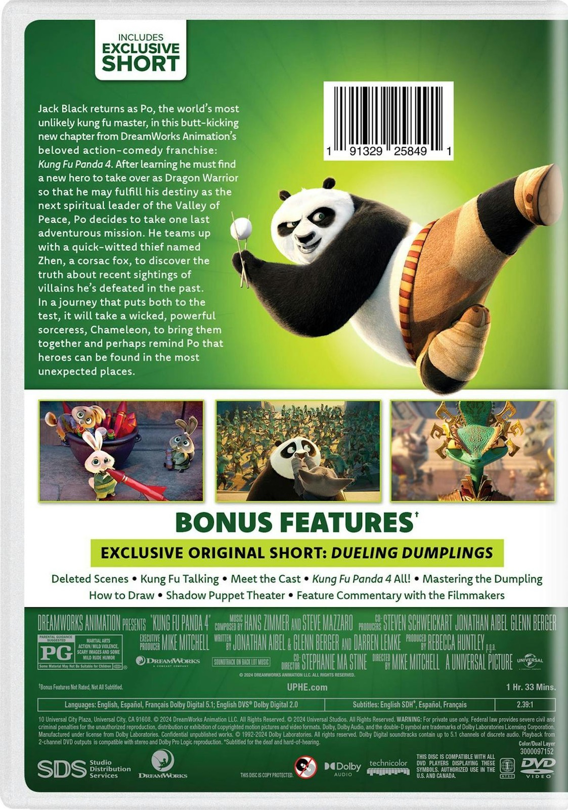 Kung Fu Panda 4 DVD NEW