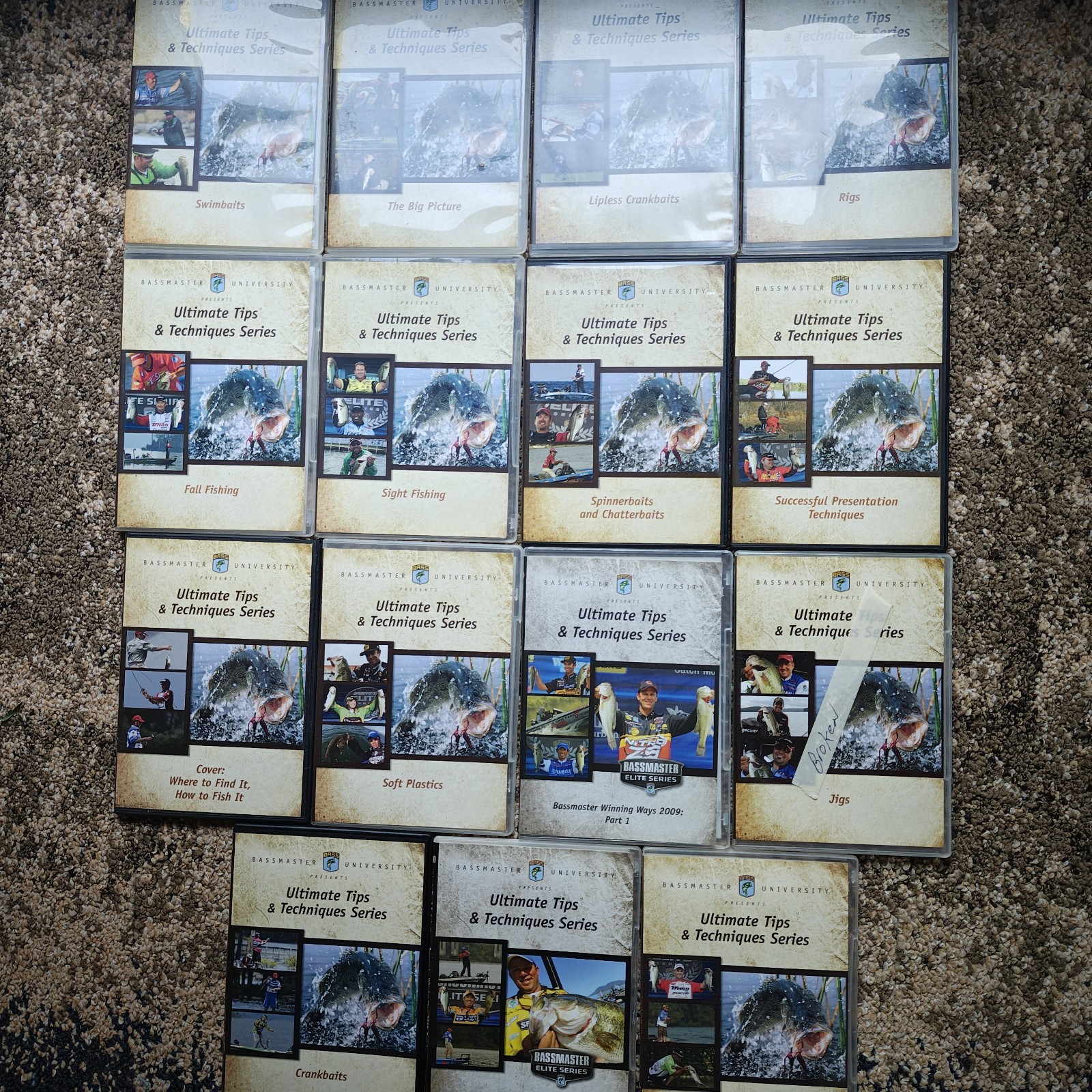 Lot of 14 Bassmaster University Ultimate Tips & Tricks Series