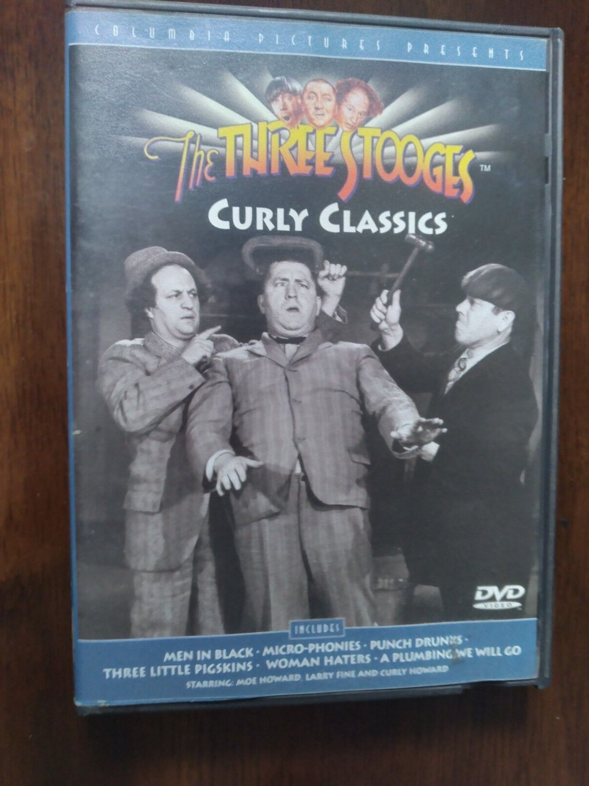Three Stooges: Curly Classics – 1998 DVD – 6 Episodes – 108 Minutes – VGC