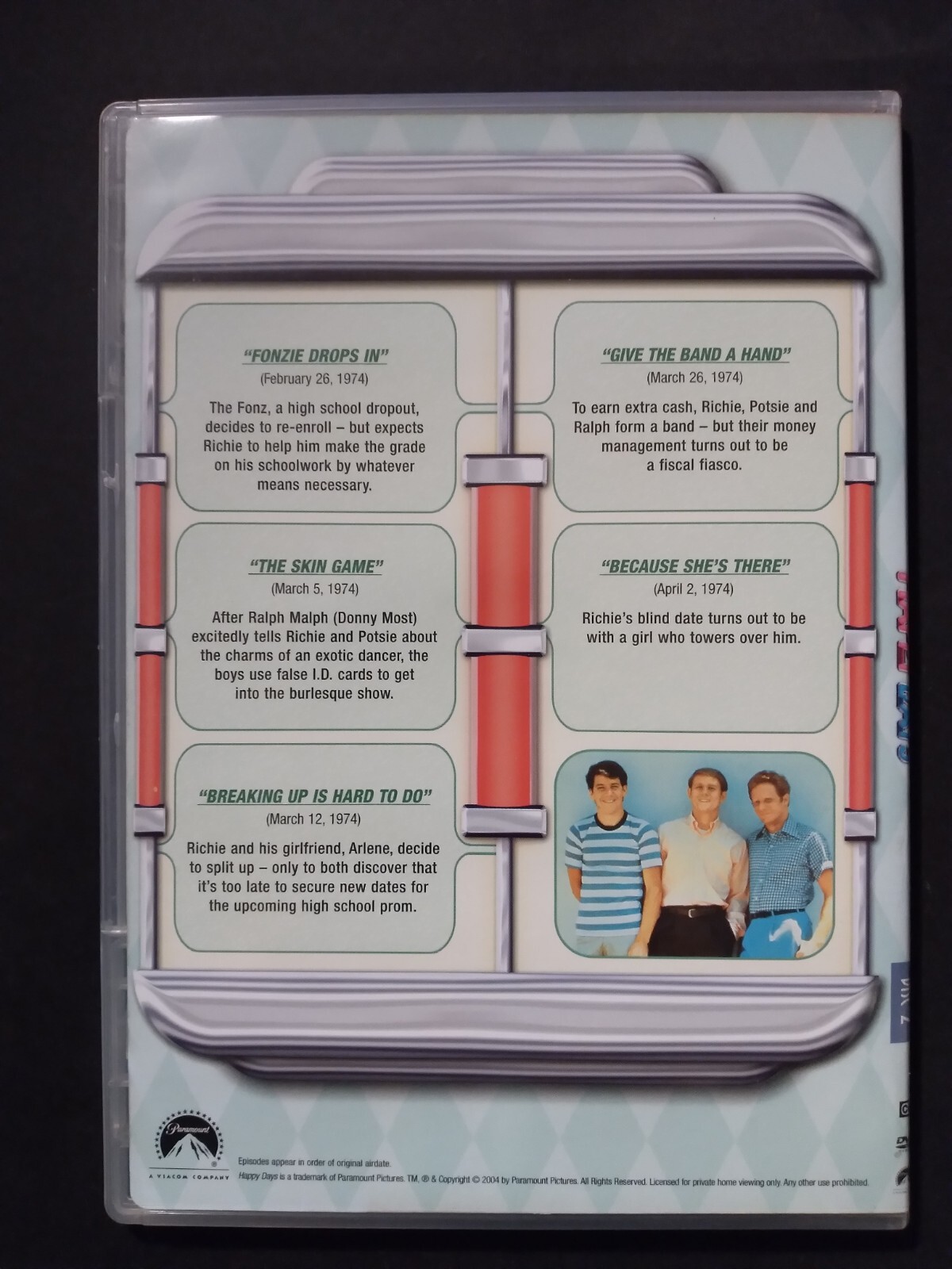 HAPPY DAYS – The Complete First Season (DVD, 1974, 3 Disc Set)