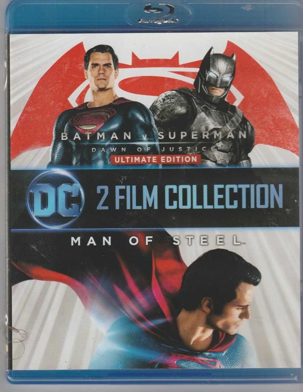 Batman v Superman: Dawn of Justice/Man of Steel (Blu-ray Disc, 2018) LIKE NEW