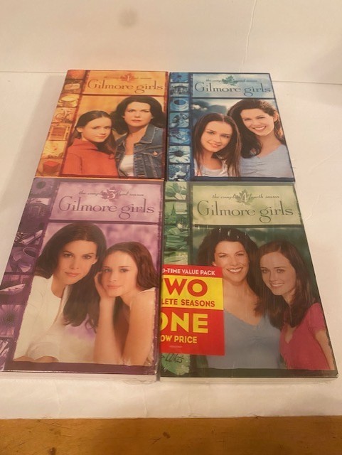 NEW & SEALED GILMORE GIRLS- THE COMPLETE 3RD & 4TH SEASON DVD PLUS 1&2 USED