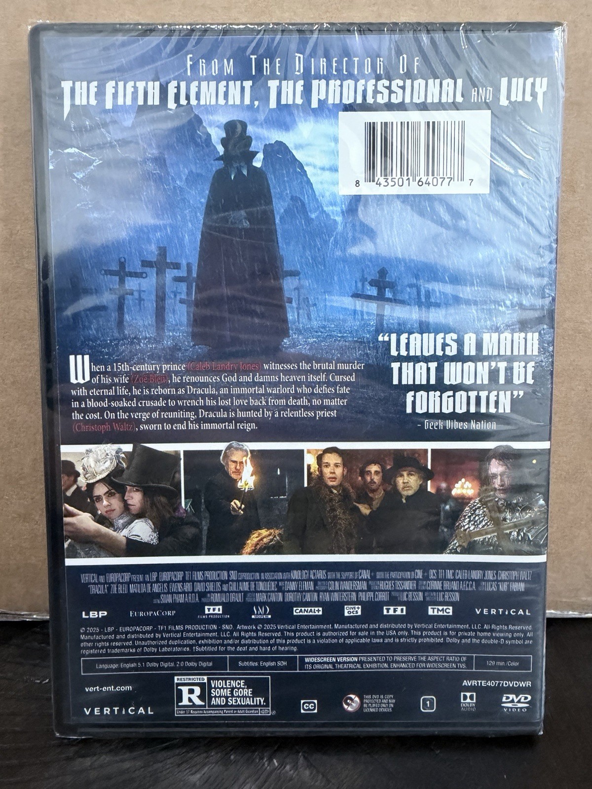 Dracula (DVD) Caleb Landry Jones Christoph Waltz Luc Besson