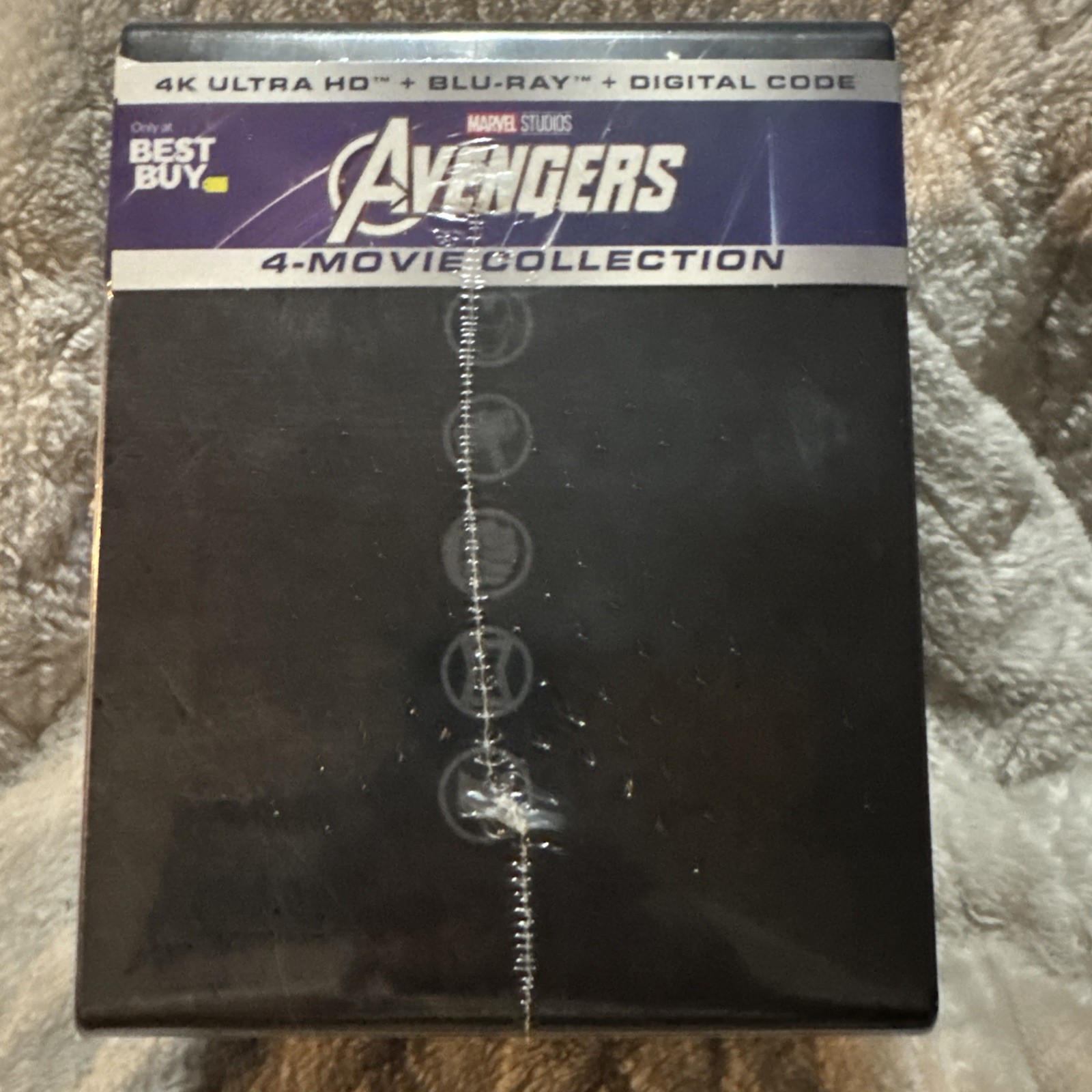 Avengers Steelbook 4k Ultra HD + Blu-Ray + Digital 4-Movie Collection New